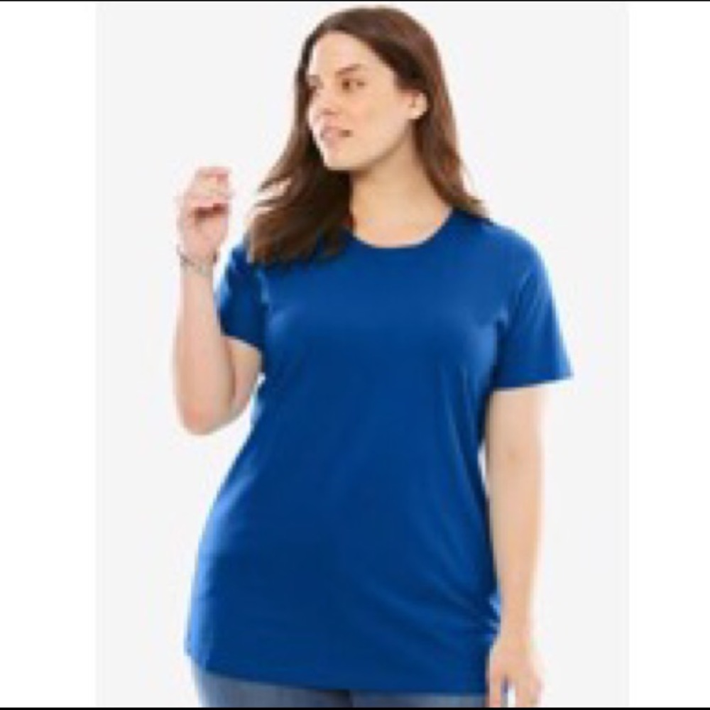Woman Within Dark Sapphire Short Sleeve Tee